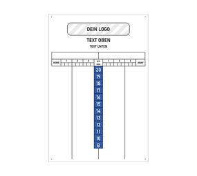 Scoreboard mit Wunschdruck 40 x 60 cm