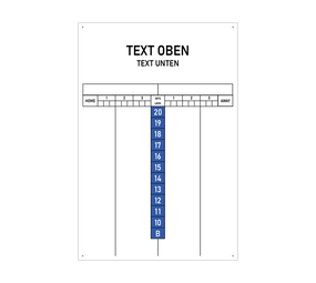 Scoreboard mit Wunschdruck 40 x 60 cm