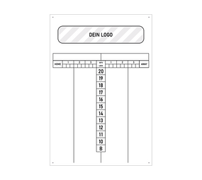 Scoreboard mit Wunschdruck 40 x 60 cm