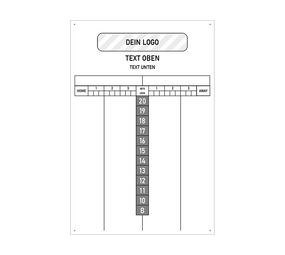 Scoreboard mit Wunschdruck 40 x 60 cm