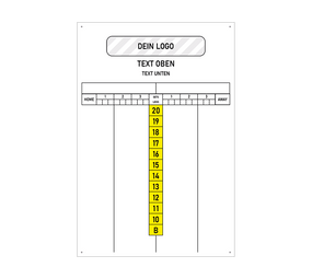 Scoreboard mit Wunschdruck 40 x 60 cm