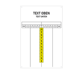 Scoreboard mit Wunschdruck 40 x 60 cm