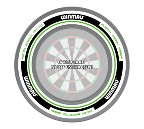 Winmau Advance Dartboard Surround - Weiß Grün