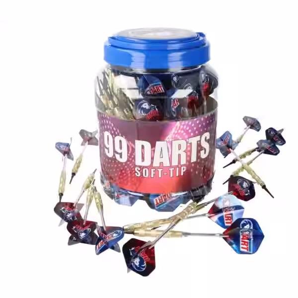 99 Stück Softdarts im Löwen Dart Design