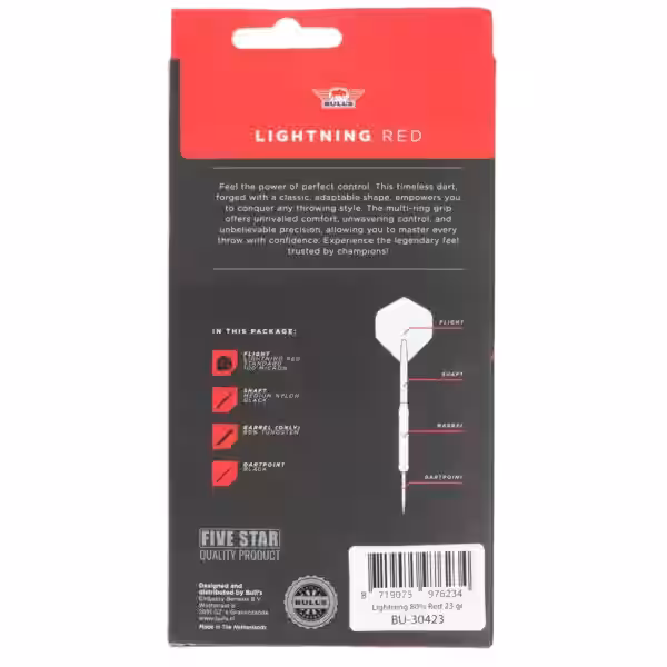Bulls Lightning red Steeldart