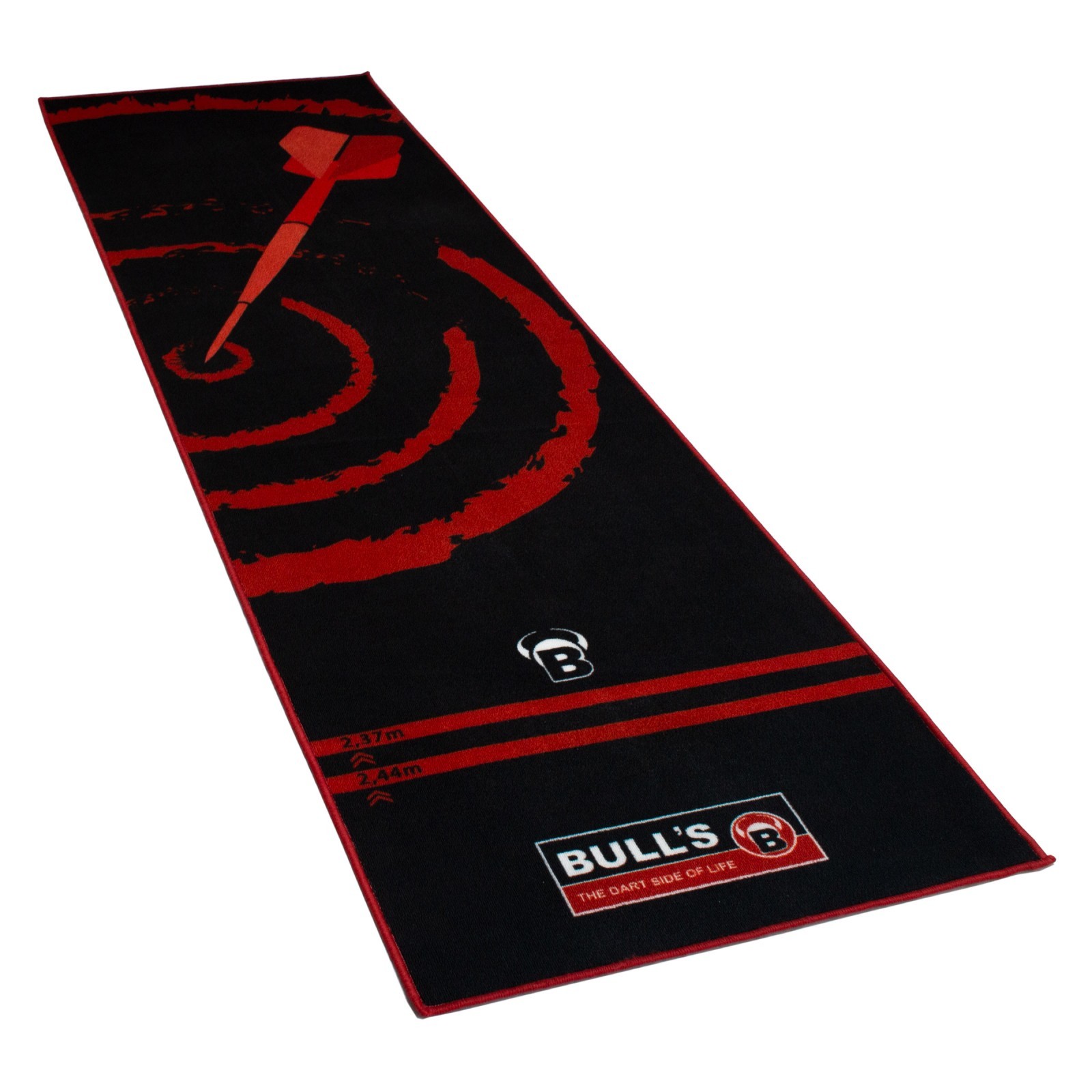 Bulls Teppich rot schwarz 280x80cm