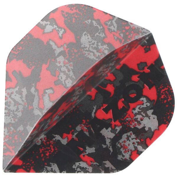 Dart Flights Camouflage rot grau Standard No.2