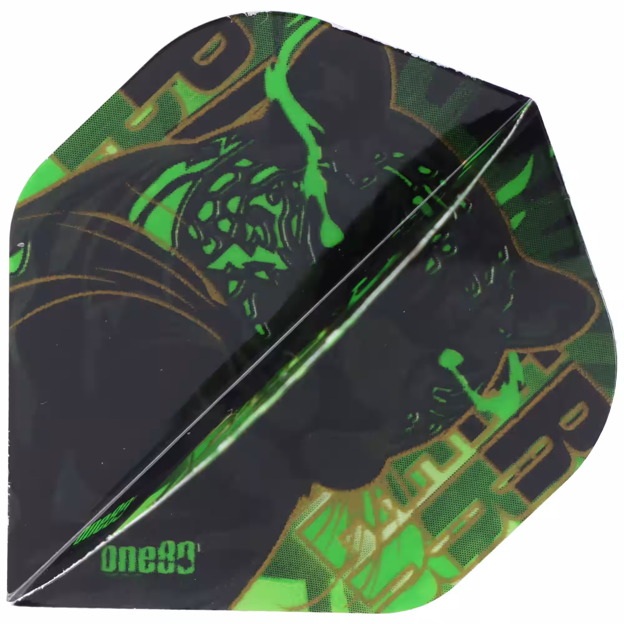 Dart Flights schwarz grün mit dem  Panther