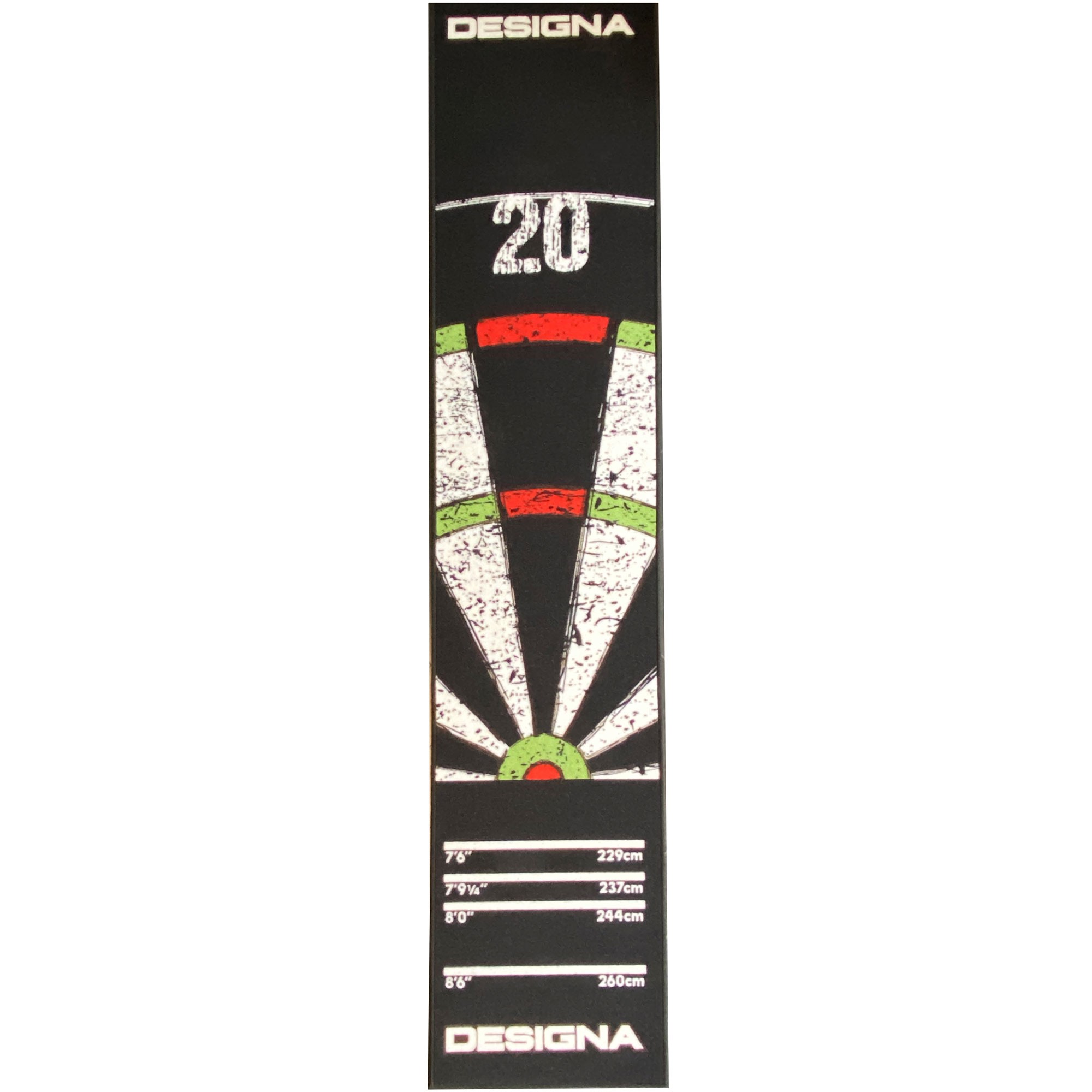 Designa Dartteppich Dartboard-Matte 20 290x60cm