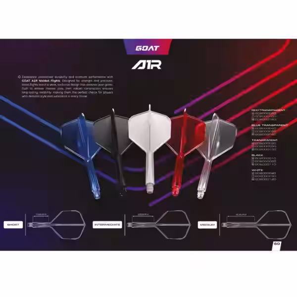 Goat Dart A1R Molded Flight- Schaftsystem