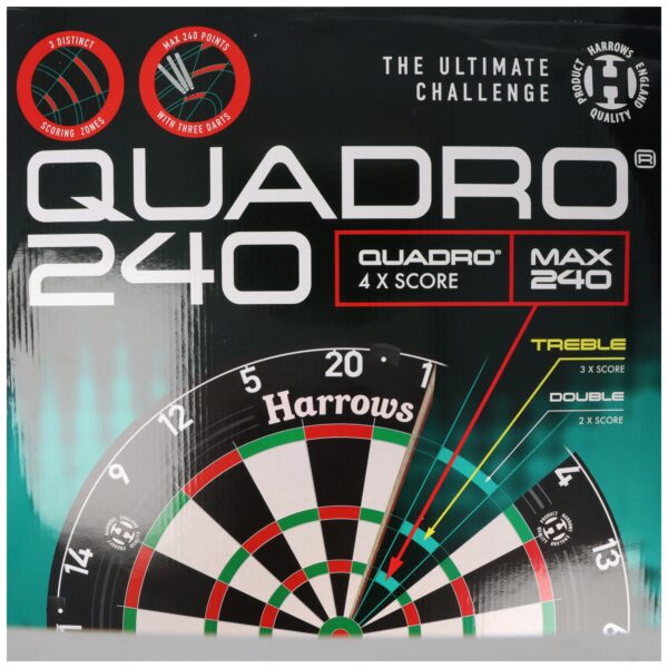 Harrows Quadro 240 Dartboard