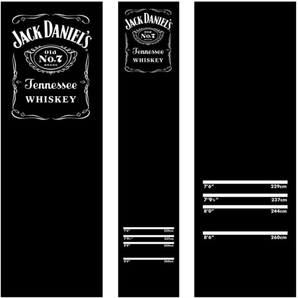 JACK DANIELS  Dartteppich schwarz mit JD Logo