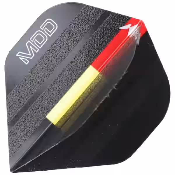 Mike de Decker Dart Flights schwarz HD100
