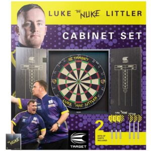 Target Luke Littler Dart Board Cabinet Set