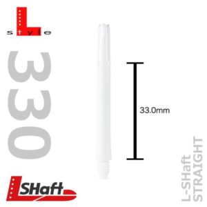 L-Style Shaft Locked Straight Schaft wei? (versch. L?ngen) Medium L330 33.0 mm