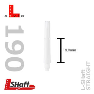 L-Style Shaft Locked Straight Schaft wei? (versch. L?ngen) Short L190 19.0 mm