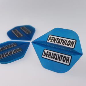 Pentathlon Flights blau - 1 Set mit 3 Flights