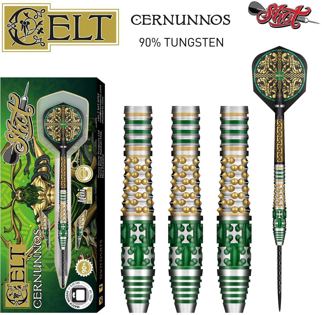 Shot Celt Cernunnos Steeldart 23g - 90% Tungsten