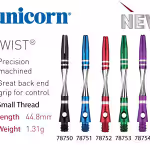 Unicorn Twist Aluminiumschaft schwarz
