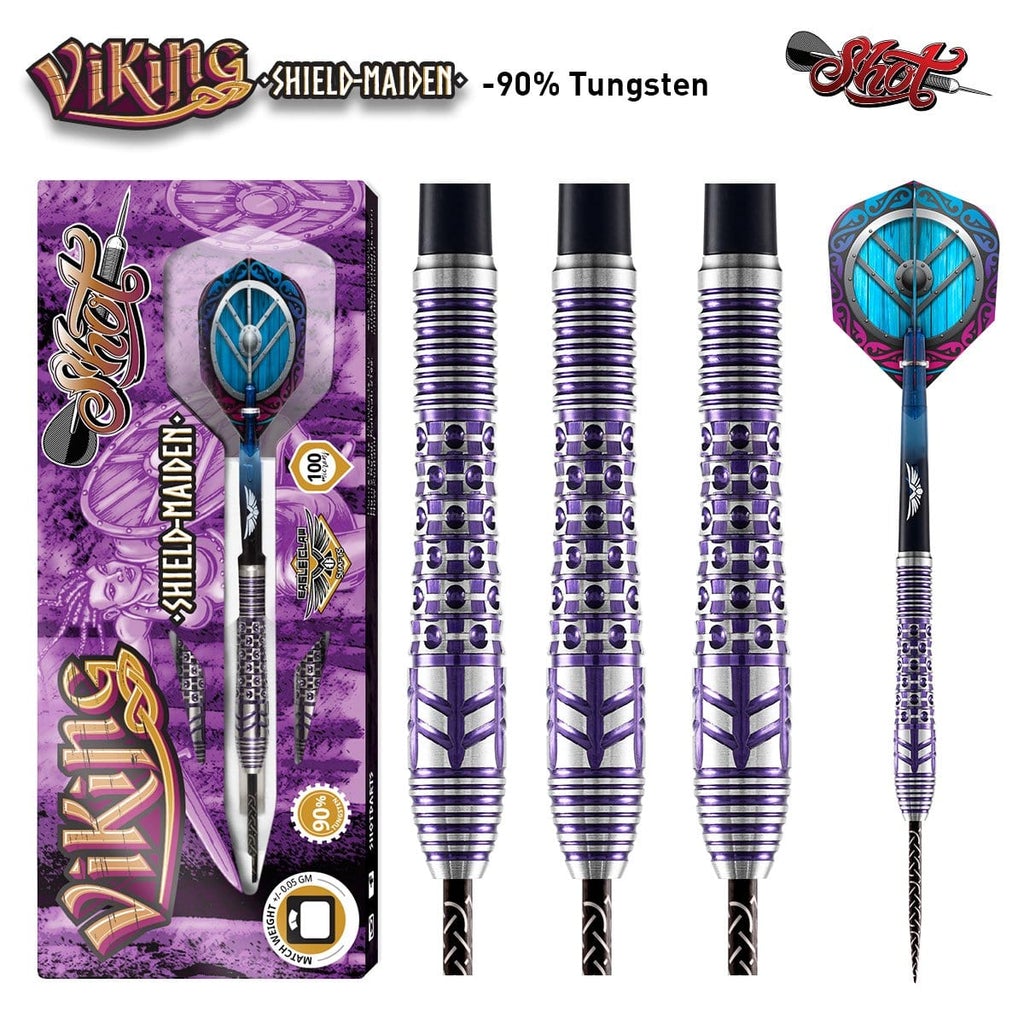 Viking Shield-Maiden Steel Tip Dart Set-90% Tungsten 23g