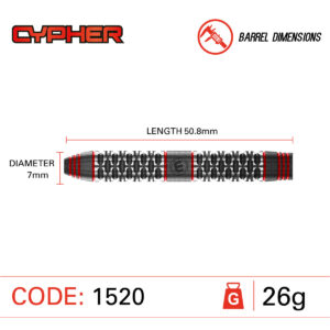 Winmau Cypher Steeldarts 90% 26g